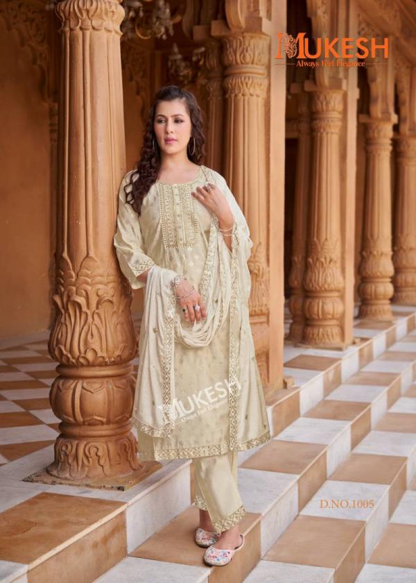 Mukesh Mannat Vol 2 Embroidered Top Bottom With Dupatta Collection