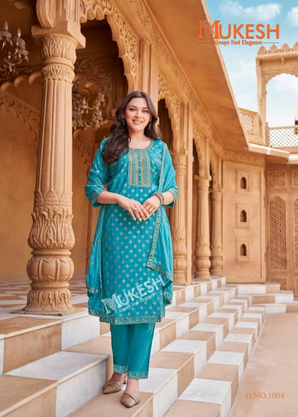 Mukesh Mannat Vol 2 Embroidered Top Bottom With Dupatta Collection