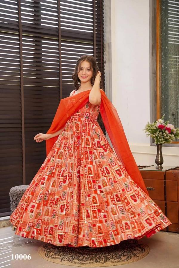 Clora Vol 10 Anarkali Flared Printed Fancy Gown Collection