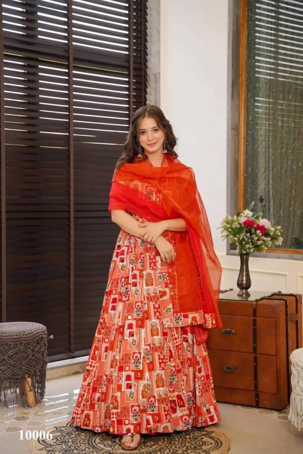 Clora Vol 10 Anarkali Flared Printed Fancy Gown Collection