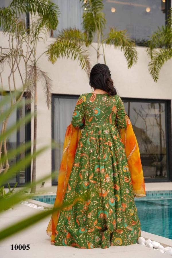Clora Vol 10 Anarkali Flared Printed Fancy Gown Collection