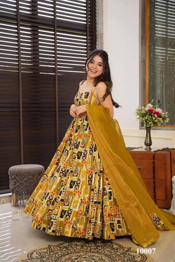 Clora Vol 10 Anarkali Flared Printed Fancy Gown Collection