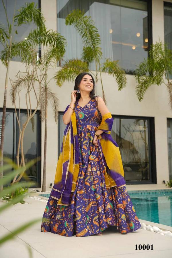 Clora Vol 10 Anarkali Flared Printed Fancy Gown Collection