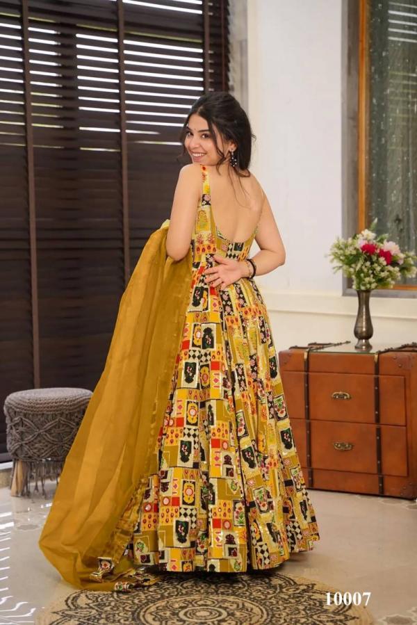 Clora Vol 10 Anarkali Flared Printed Fancy Gown Collection