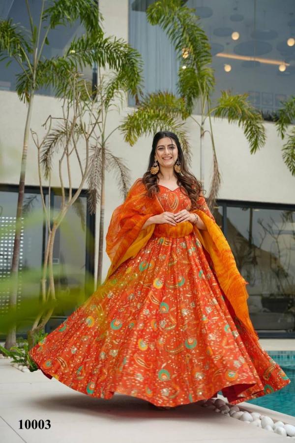 Clora Vol 10 Anarkali Flared Printed Fancy Gown Collection