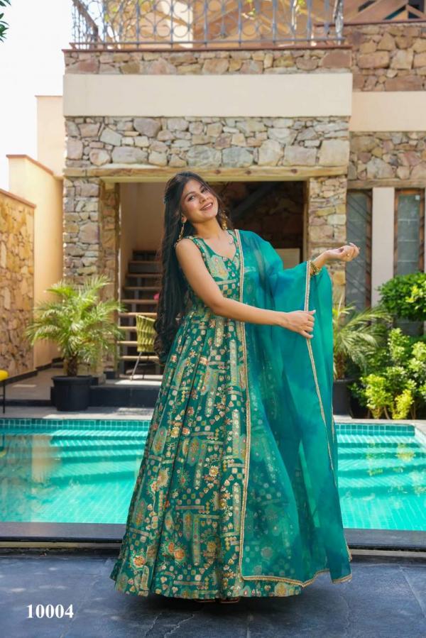Clora Vol 10 Anarkali Flared Printed Fancy Gown Collection