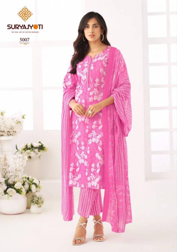 Suryajyoti Ice Look Vol 5 Cotton Printed Dress Material Collection