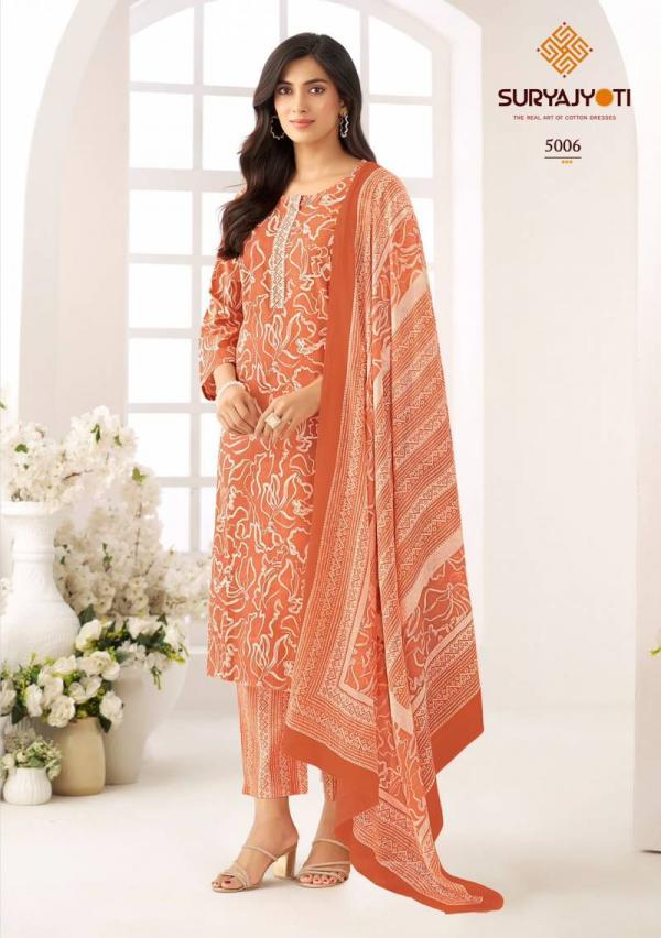 Suryajyoti Ice Look Vol 5 Cotton Printed Dress Material Collection