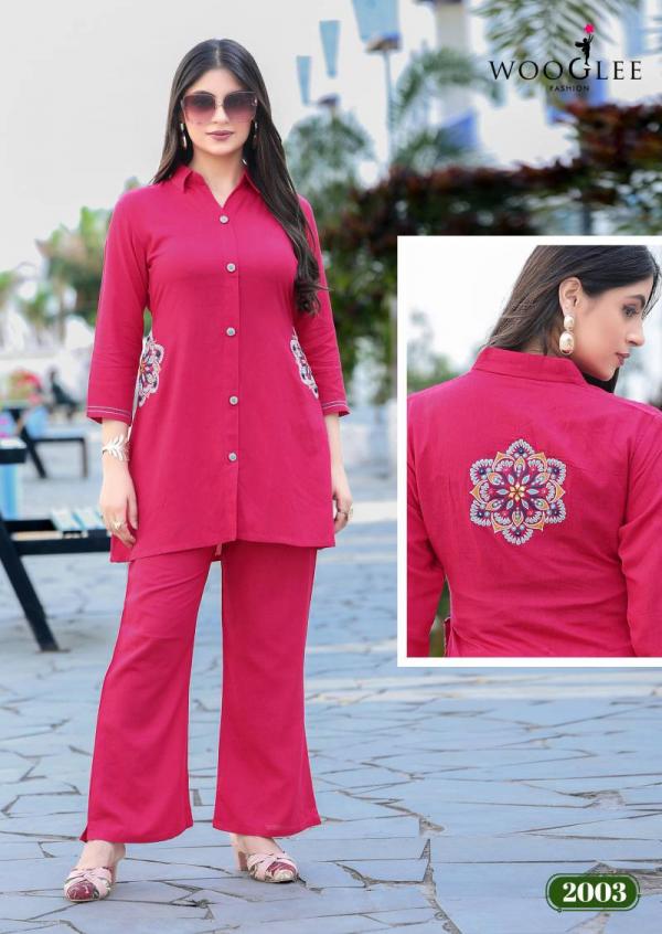 Wooglee Elina Cotton Slub Stylist Co Ord Set
