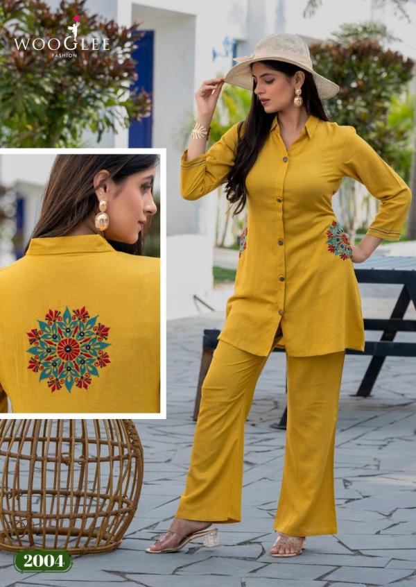 Wooglee Elina Cotton Slub Stylist Co Ord Set