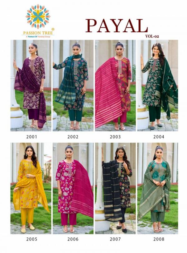 Payal Vol 2 By Passion Tree Straight Printed Ready Made Collection