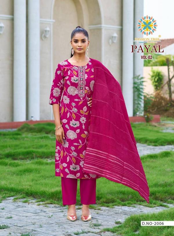 Payal Vol 2 By Passion Tree Straight Printed Ready Made Collection