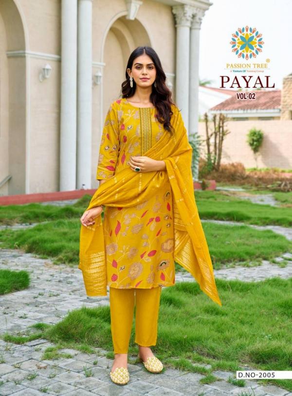 Payal Vol 2 By Passion Tree Straight Printed Ready Made Collection
