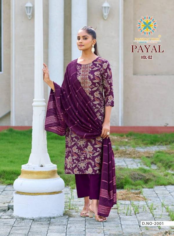 Payal Vol 2 By Passion Tree Straight Printed Ready Made Collection