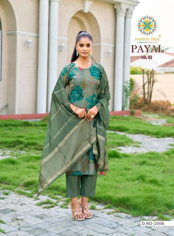 Payal Vol 2 By Passion Tree Straight Printed Ready Made Collection
