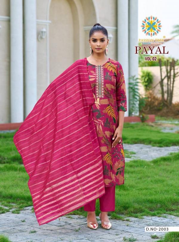 Payal Vol 2 By Passion Tree Straight Printed Ready Made Collection