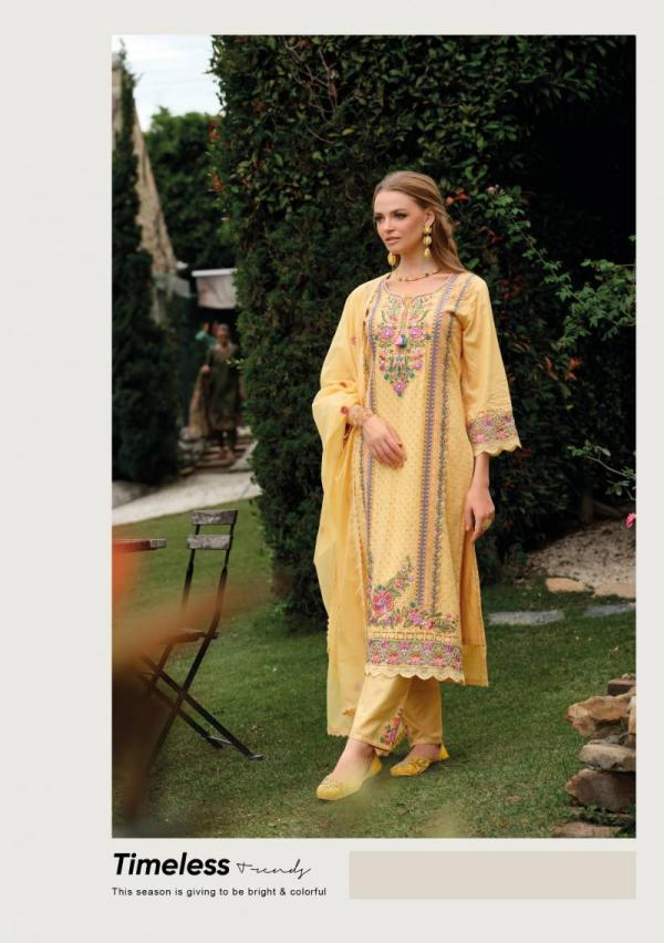 Kailee Gulzar Cotton Schiffli Top Bottom With Dupatta Collection