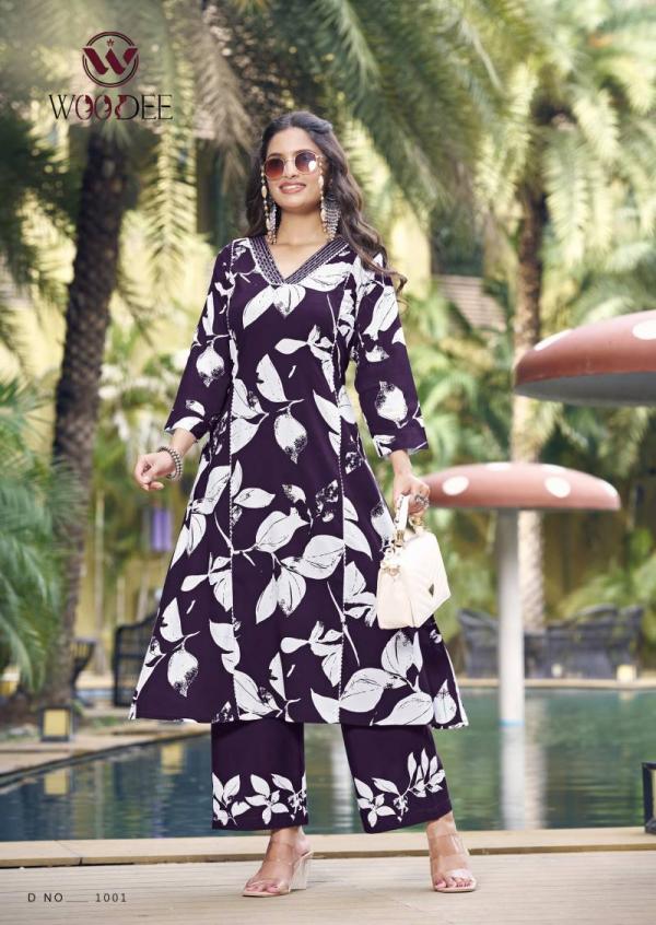 Woodee Payal Rayon Printed Co Ord Set Collection