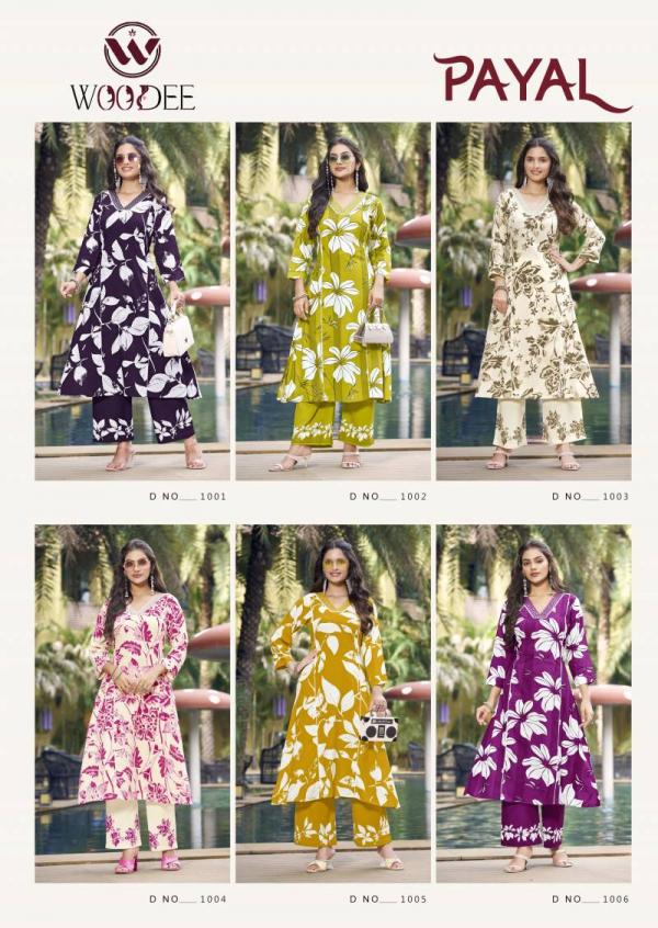 Woodee Payal Rayon Printed Co Ord Set Collection