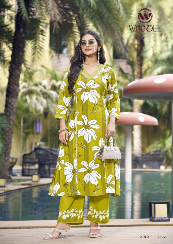 Woodee Payal Rayon Printed Co Ord Set Collection