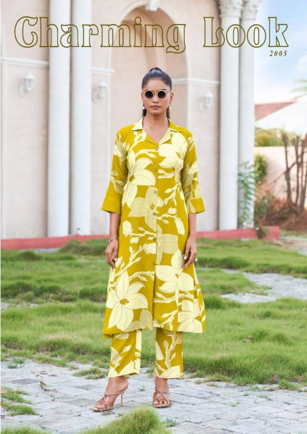 Tips And Tops Trendy Touch Vol 2 Rayon Printed Co Ord Set
