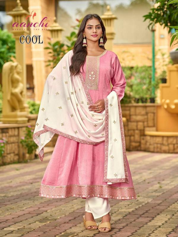 Aanchi Cool Fancy Kurti Bottom With Dupatta Collection