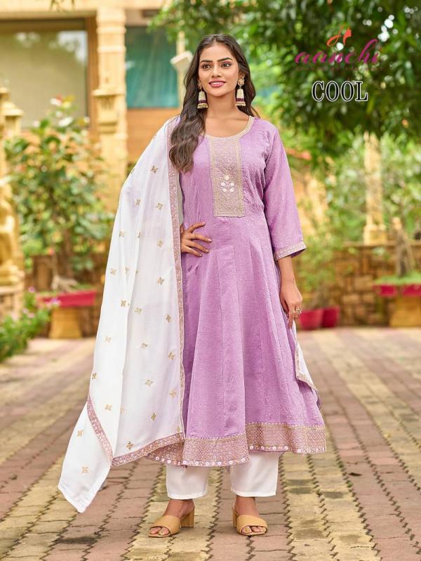Aanchi Cool Fancy Kurti Bottom With Dupatta Collection