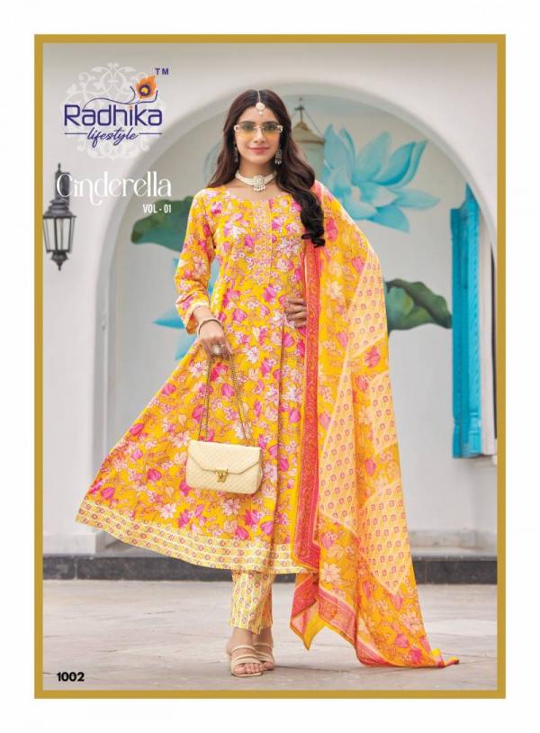 Radhika Cinderella Vol 1 Anarkali Cotton Printed Readymade Collection