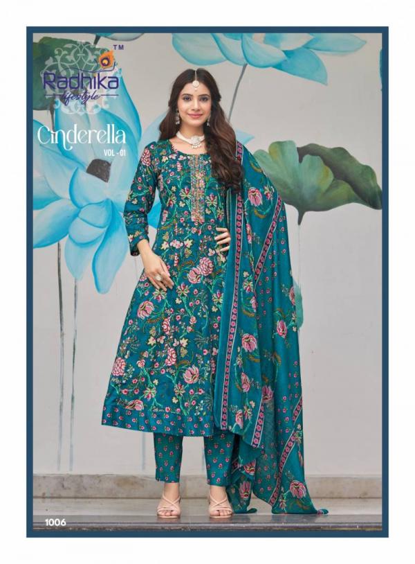 Radhika Cinderella Vol 1 Anarkali Cotton Printed Readymade Collection
