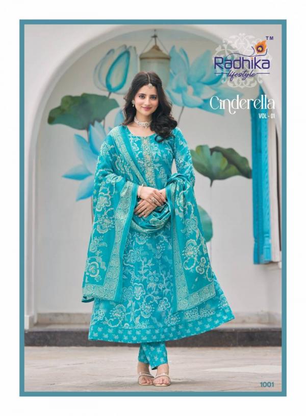 Radhika Cinderella Vol 1 Anarkali Cotton Printed Readymade Collection