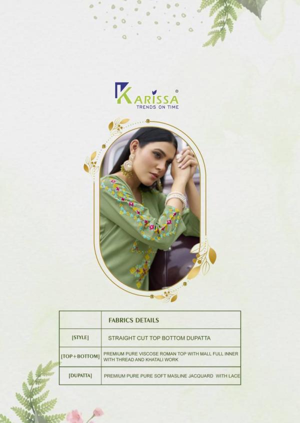 Karissa Anika Thread Work Kurti Bottom With Dupatta Collection