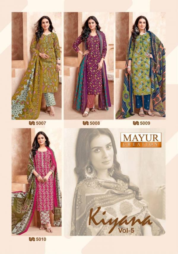 Mayur Kiyana Vol 5 Cotton Dress Material Collection