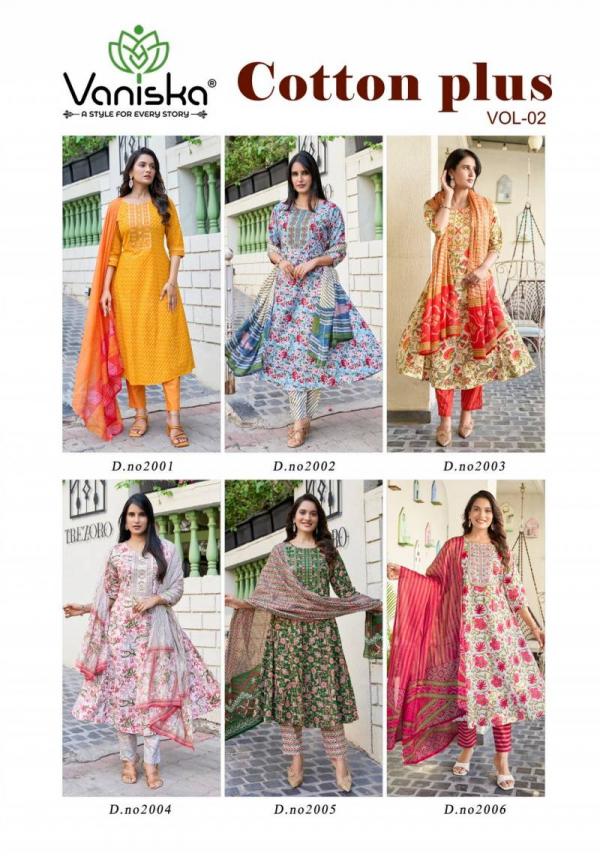 Vaniska Cotton Plus Vol 2 Cotton Printed Readymade Collection