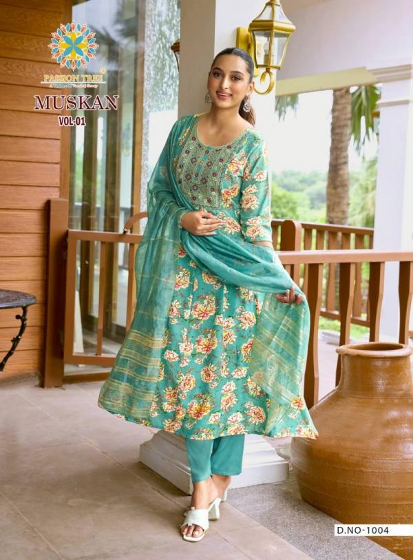 Muskan Vol 1 By Passion Tree Rayon Ready Made Collection