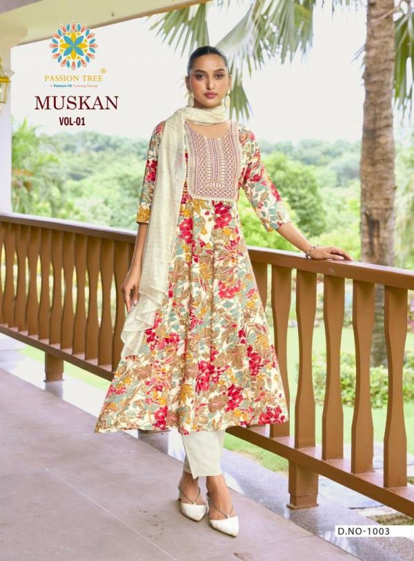 Muskan Vol 1 By Passion Tree Rayon Ready Made Collection