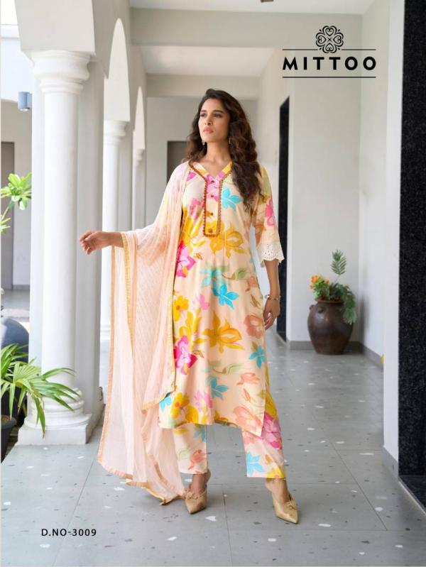 Mittoo Disney Vol 2 Rayon Printed Kurti Bottom With Dupatta