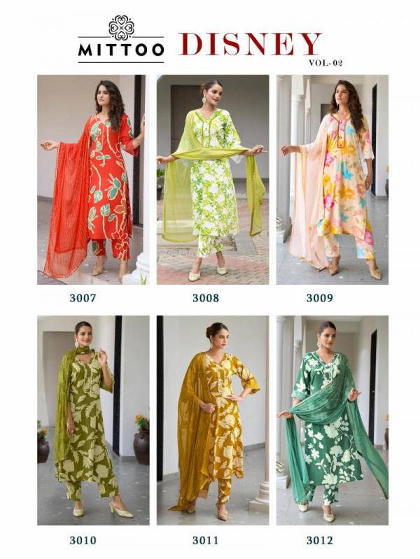 Mittoo Disney Vol 2 Rayon Printed Kurti Bottom With Dupatta
