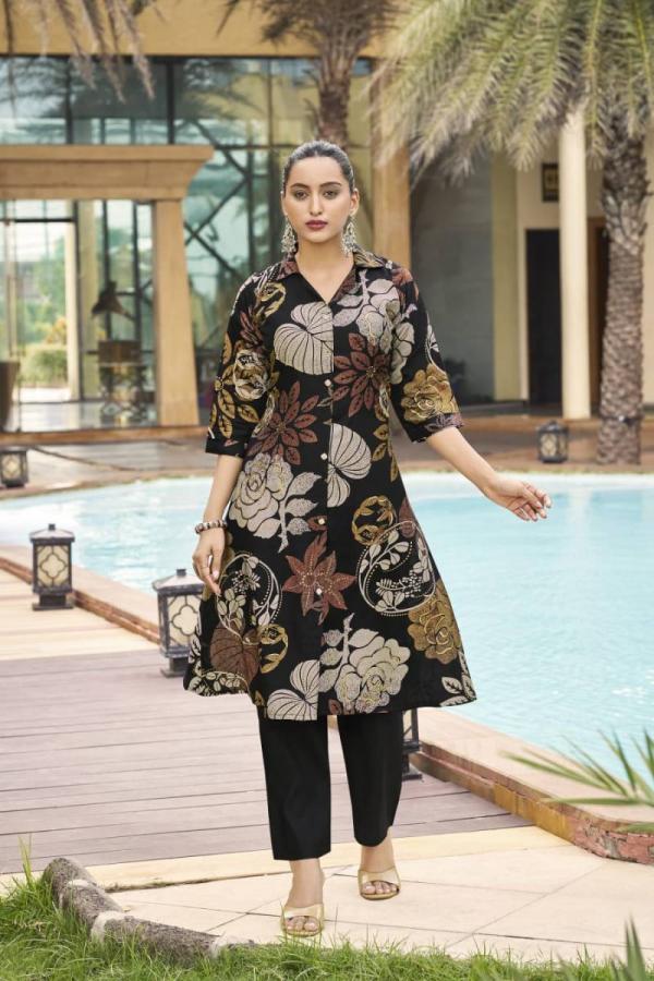 Ossm Rosy Vatican Discharge Printed Co Ord Set