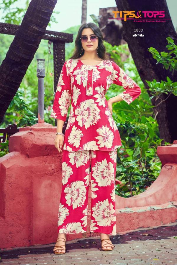 Tips And Tops Viona Vol 3 Rayon Printed Co Ord Set