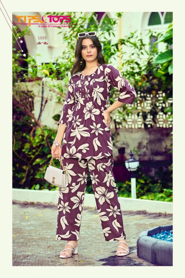 Tips And Tops Viona Vol 3 Rayon Printed Co Ord Set