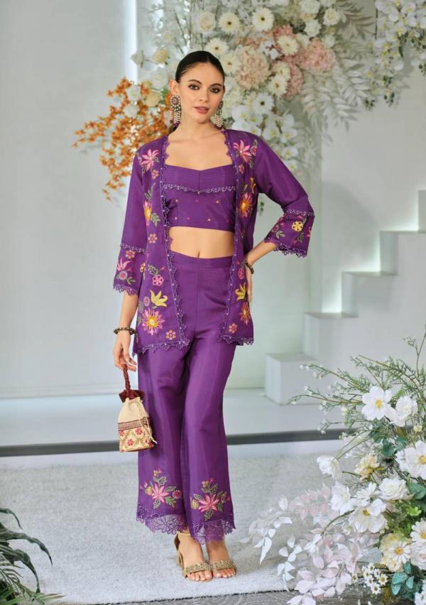 Kailee Bloom 2 Viscose Organza Fancy Indo Western Collection