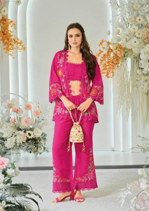 Kailee Bloom 2 Viscose Organza Fancy Indo Western Collection