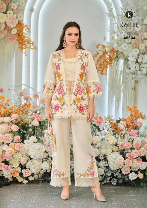 Kailee Bloom 2 Viscose Organza Fancy Indo Western Collection