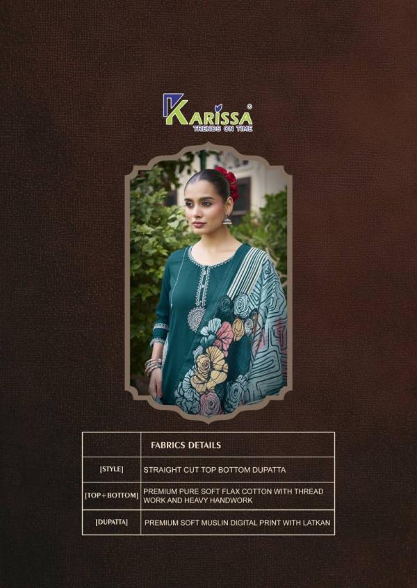 Karissa Sania Cotton Thread Work Kurti Bottom With Dupatta