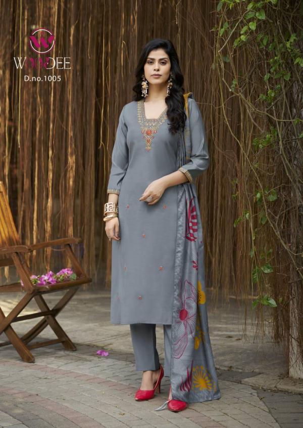 Woodee Miralee Viscose Roman Readymade Suit