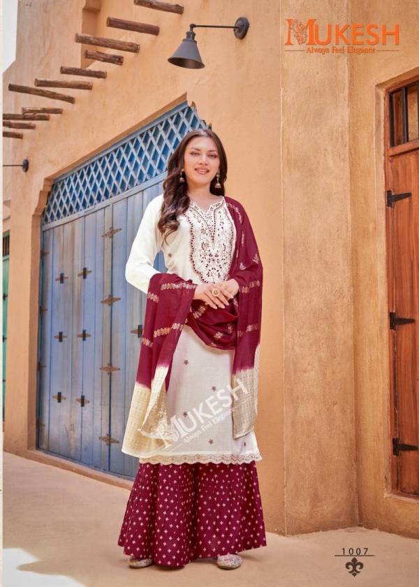 Mukesh Rang Rasiya Rayon Embroidered Readymade Collection