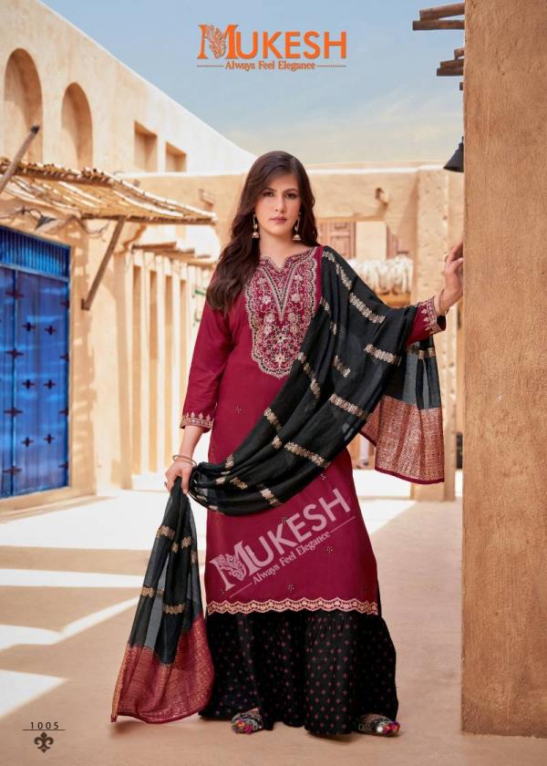 Mukesh Rang Rasiya Rayon Embroidered Readymade Collection