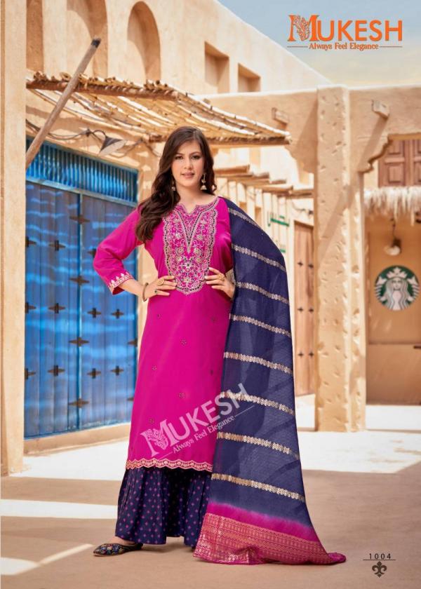 Mukesh Rang Rasiya Rayon Embroidered Readymade Collection