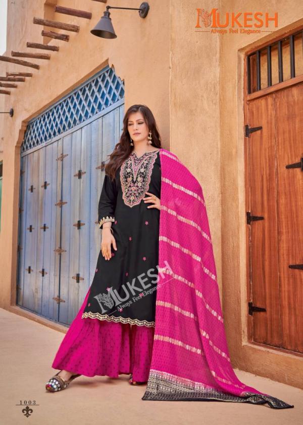 Mukesh Rang Rasiya Rayon Embroidered Readymade Collection