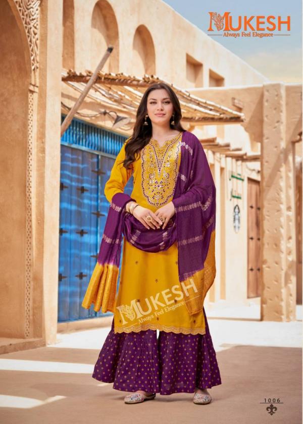 Mukesh Rang Rasiya Rayon Embroidered Readymade Collection